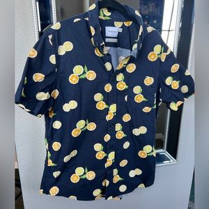 SUMMER! Mens citrus shirt.